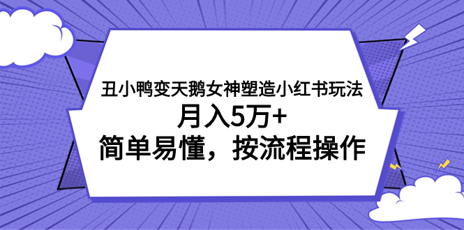 图片[1]-丑小鸭变天鹅女神塑造小红书玩法，月入5万+，简单易懂，按流程操作-阿灿说钱