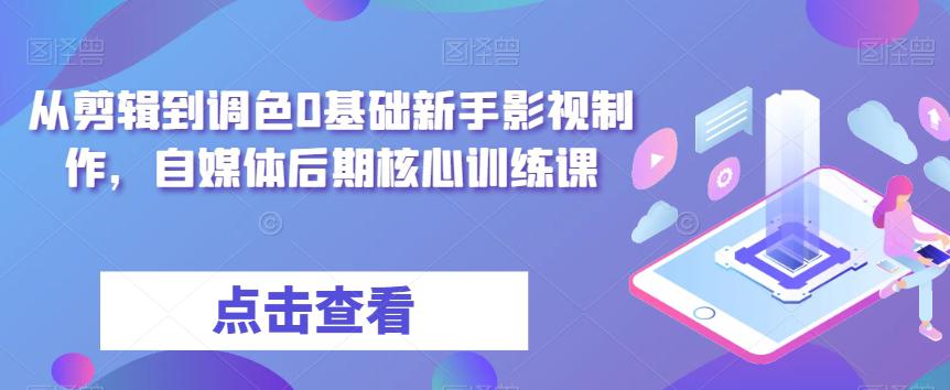 图片[1]-零基础学习影视制作：达芬奇调色与剪辑全攻略-阿灿说钱