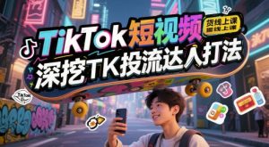TikTok短视频带货线上课,深挖TK投流达人打法-吉井万事屋资源网